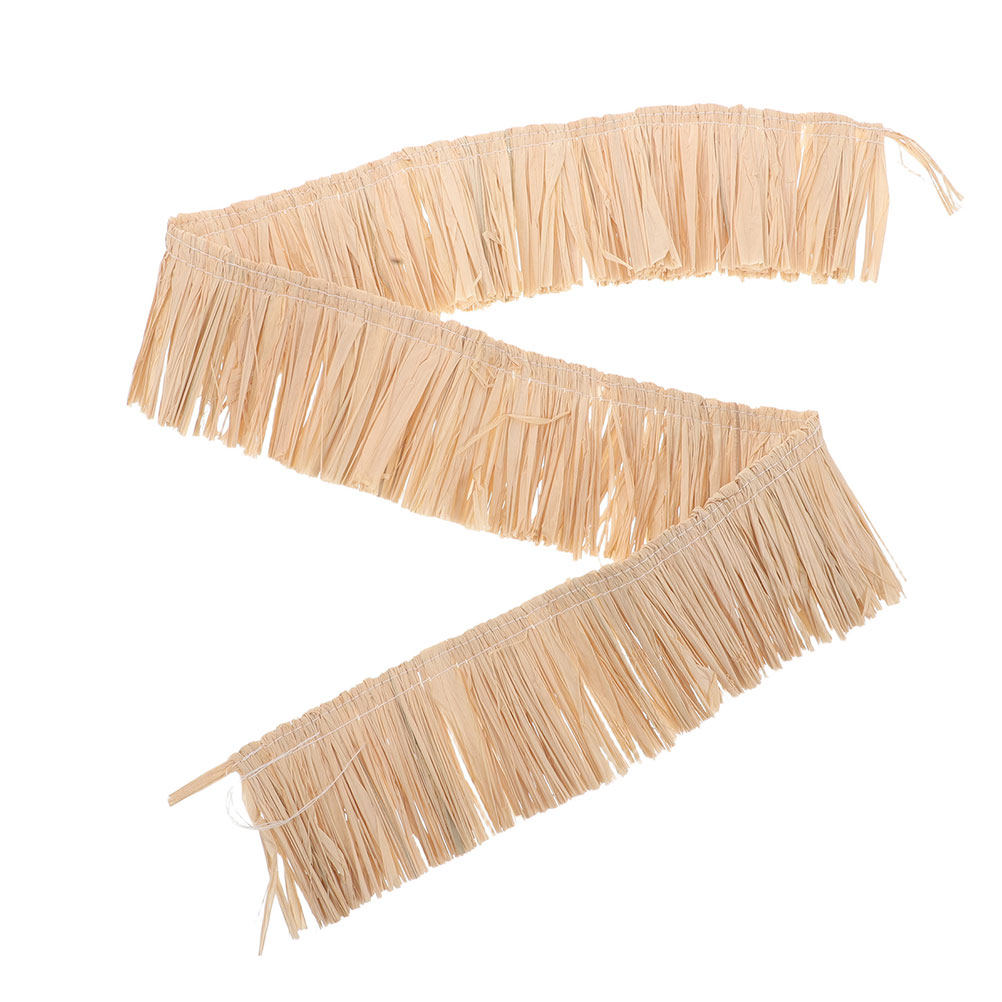 Craft Embellishment - Tropical Raffia Straw Tassel Fringe Handcrafted