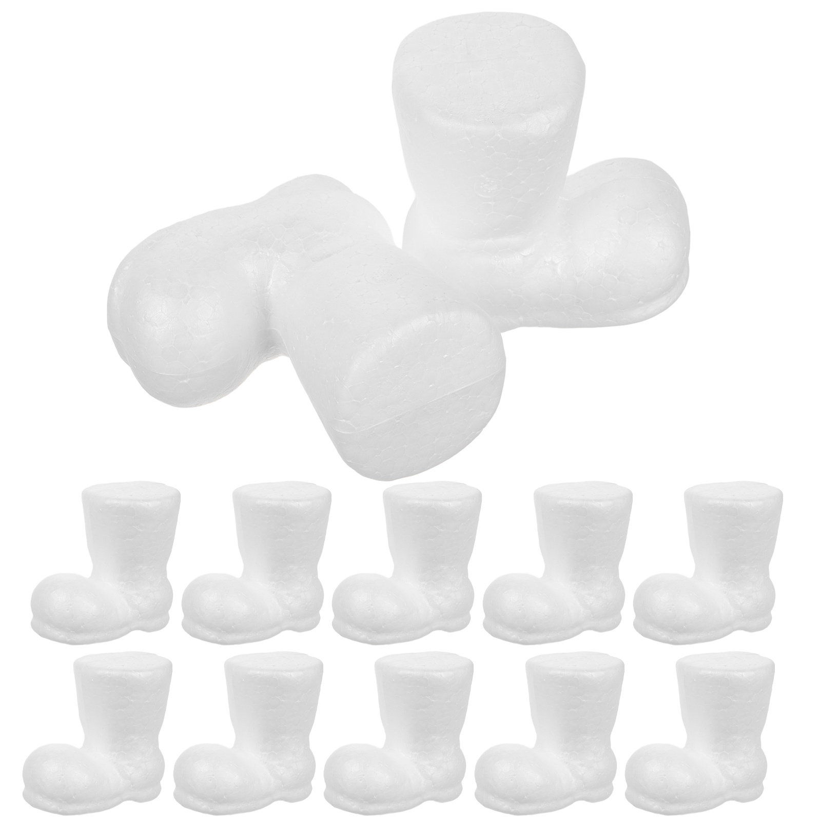 Christmas Craft Embellishment - 12Pcs Foam Christmas Boots Blank Polystyrene