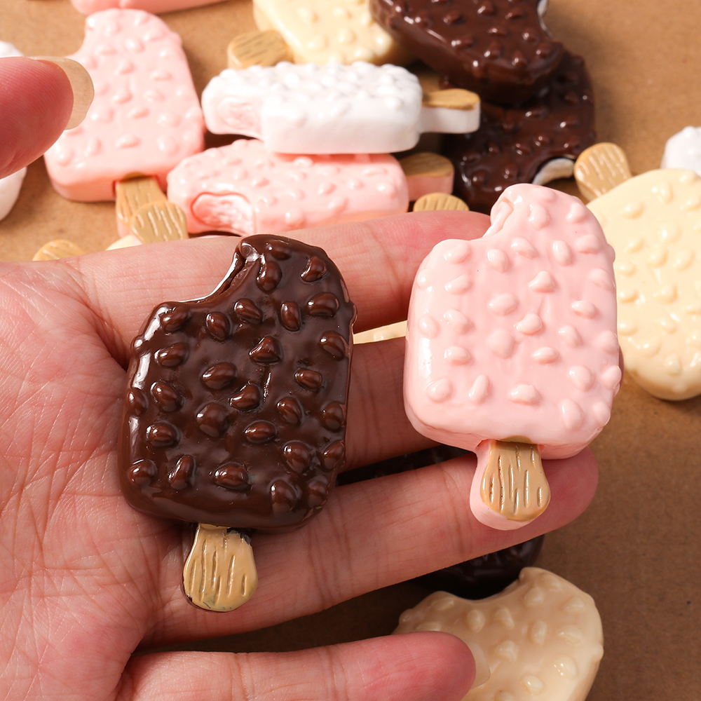 4pcs Simulation Food Ice Cream - Craft Embellishment ulasan dan harga