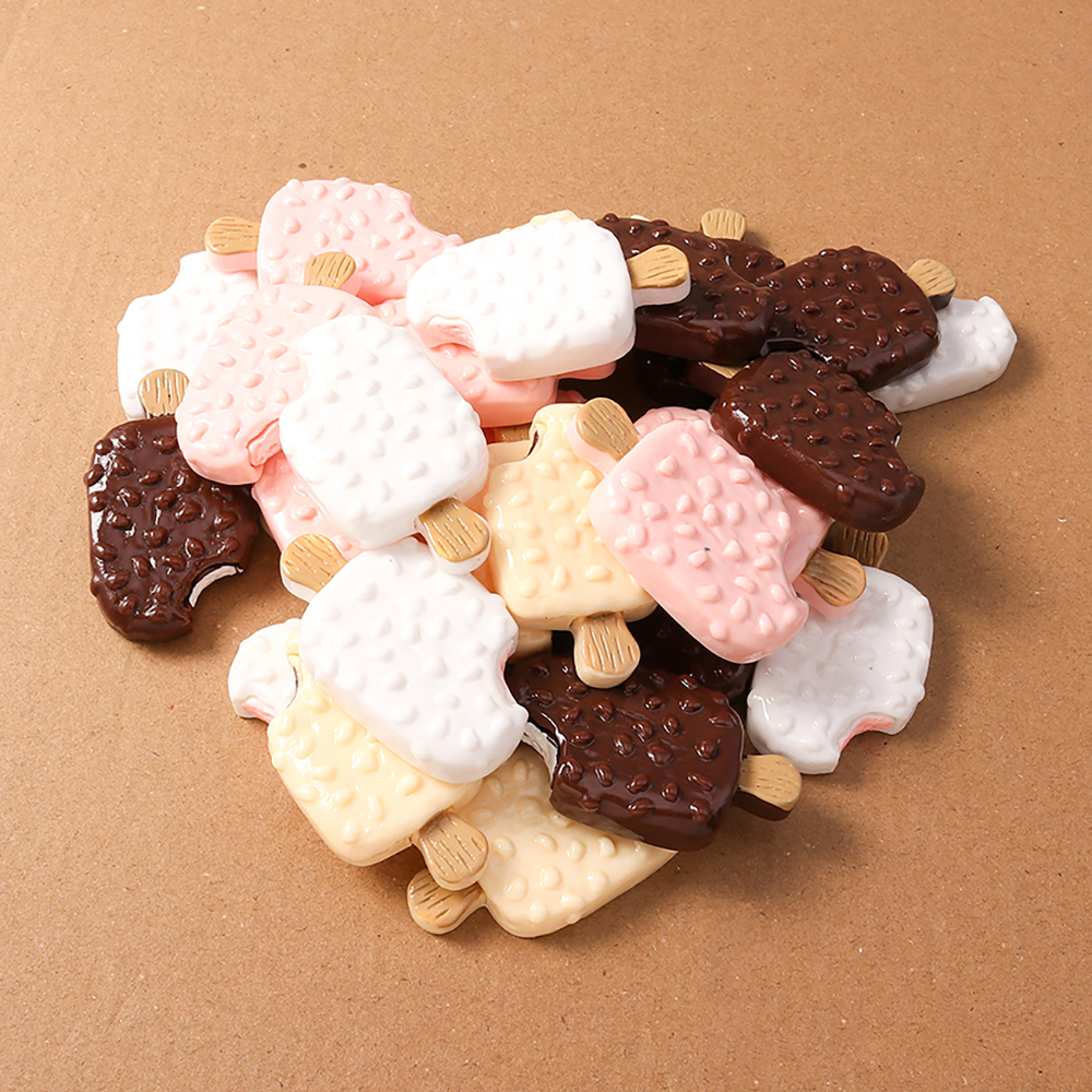 4pcs Simulation Food Ice Cream - Craft Embellishment ulasan dan harga