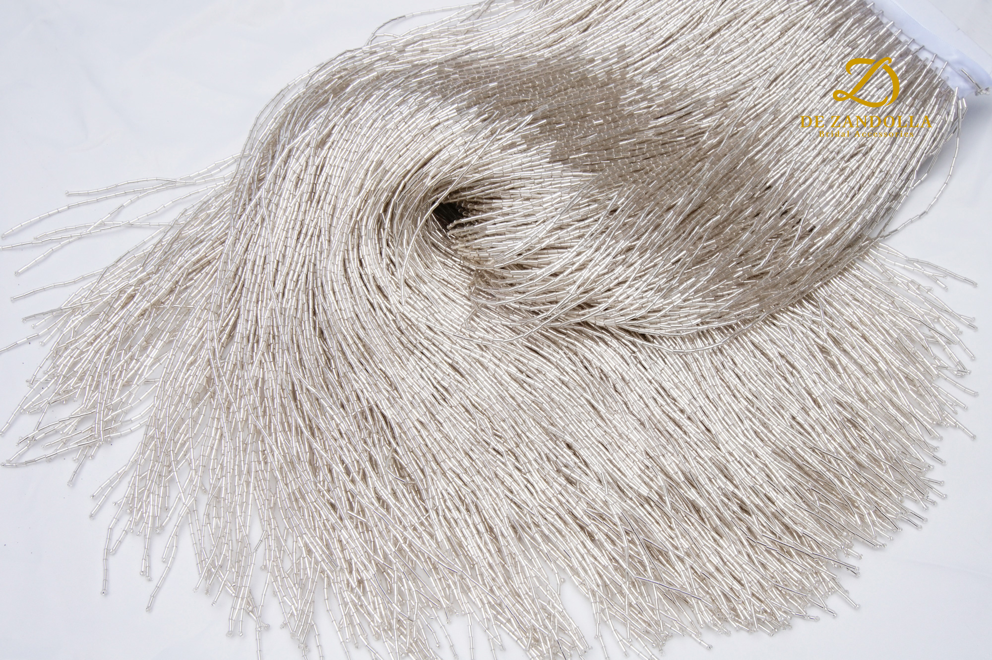 50cm length Silver Green Luxur - Fringe Ribbon Sewing ulasan dan harga