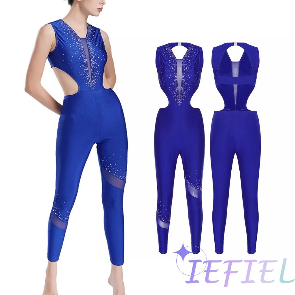 Women Sleeveless Shiny Rhinest - Rhinestone Banding Trim ulasan dan harga