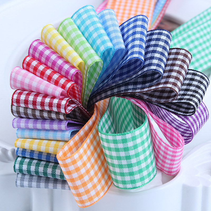 5Yards/Roll Plaid Ribbons Gros - Velvet Ribbon Roll ulasan dan harga