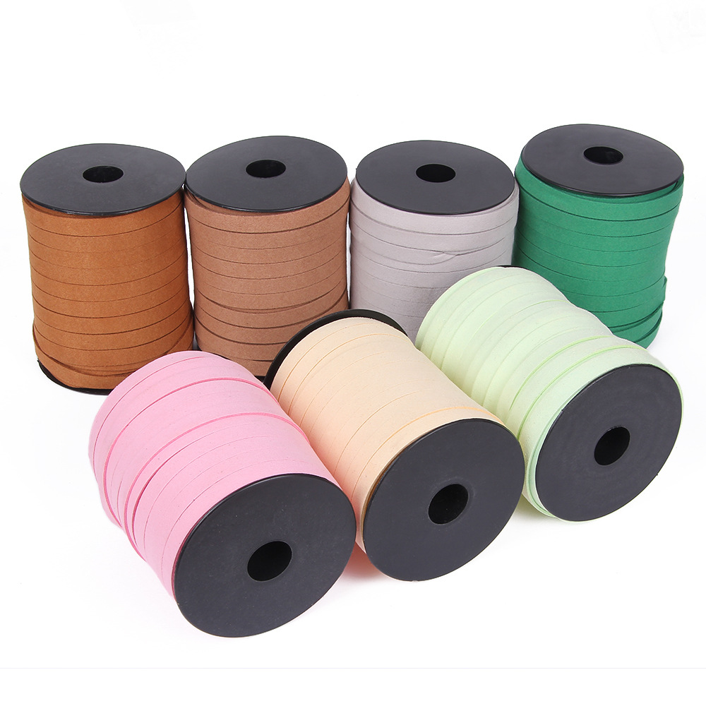 10mm 45m/Roll Korean Flat Faux - Velvet Ribbon Roll ulasan dan harga