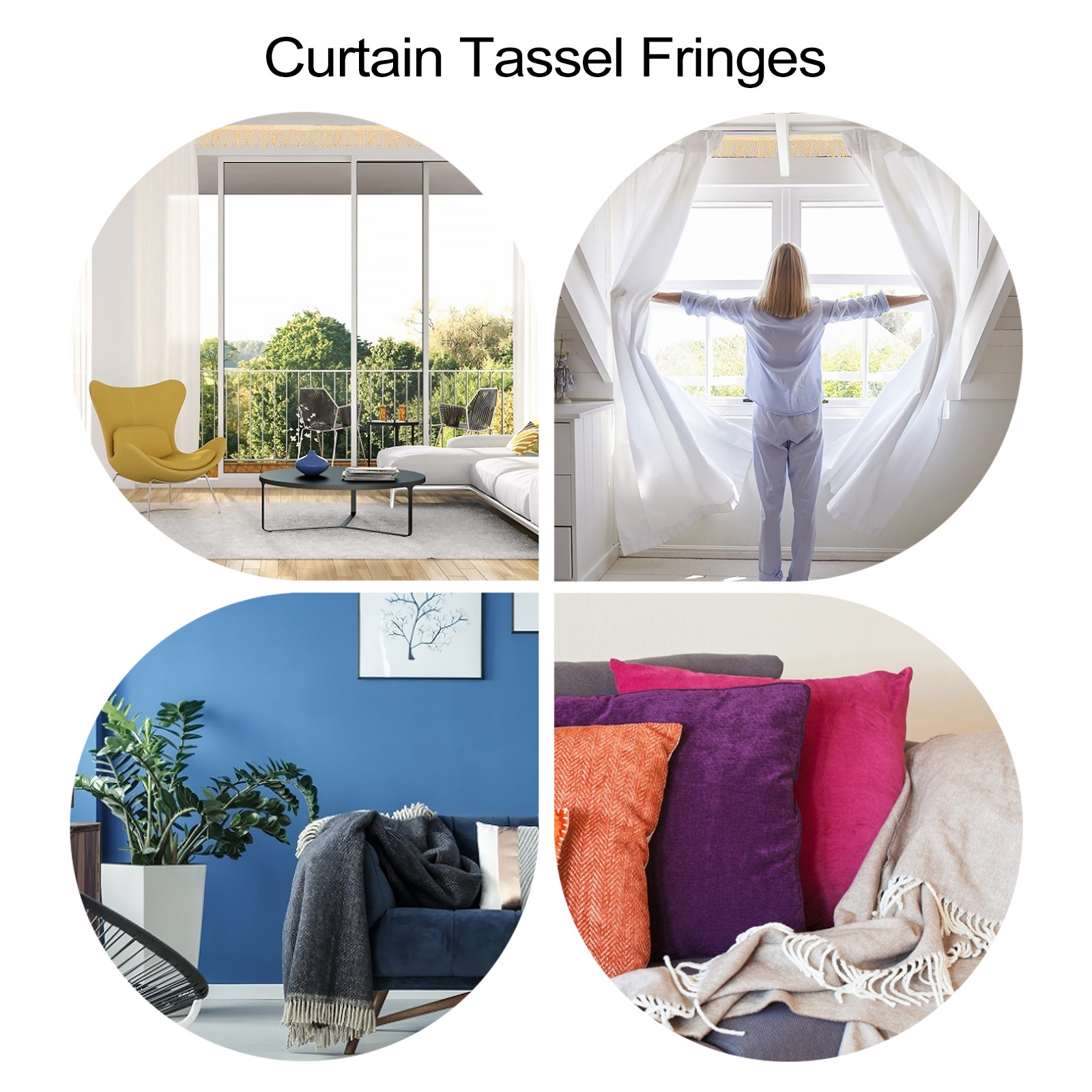 Curtain Bullion Fringe Trim Po - Tassel Fringe Trim ulasan dan harga