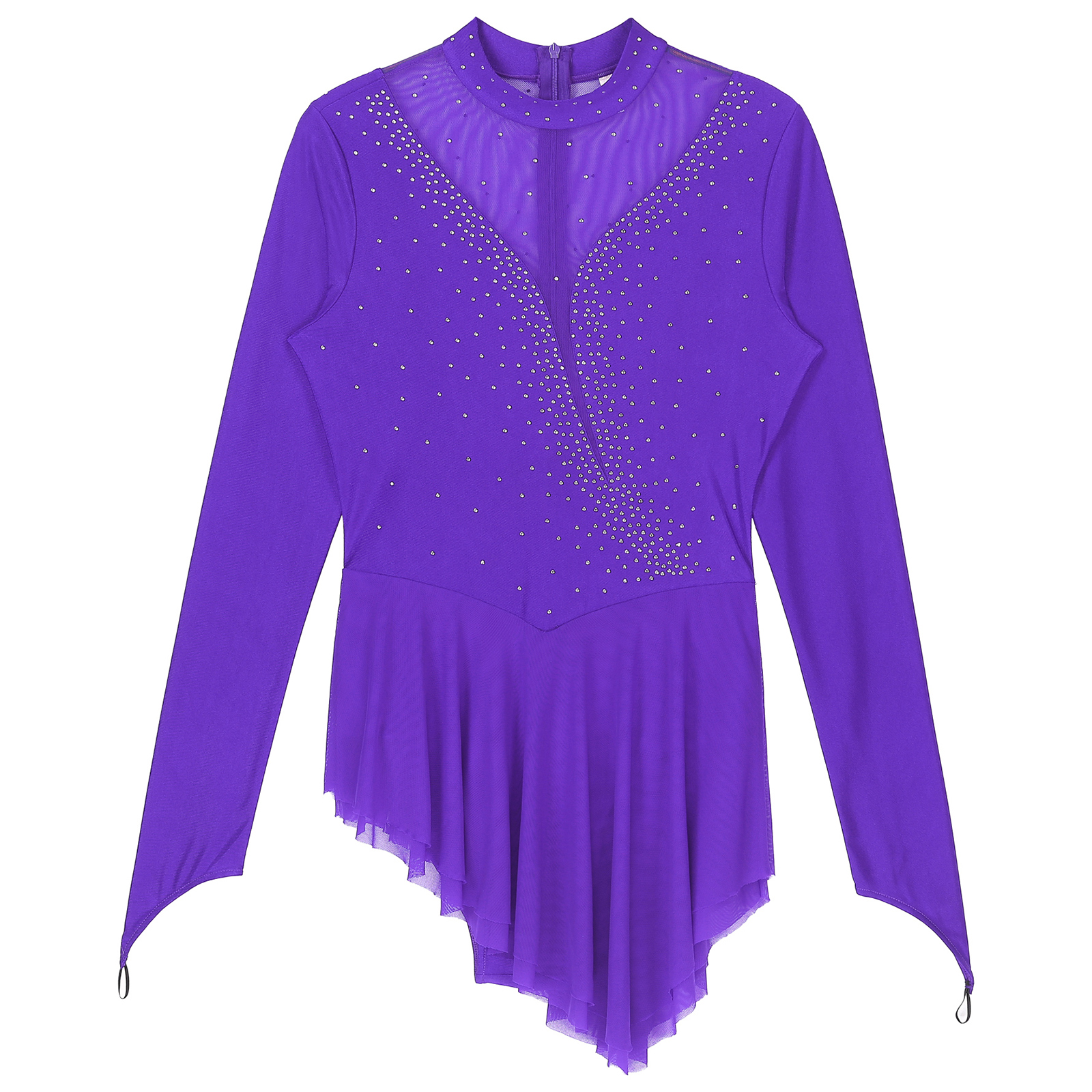 Women Figure Ice Skating Gymna - Rhinestone Banding Trim ulasan dan harga
