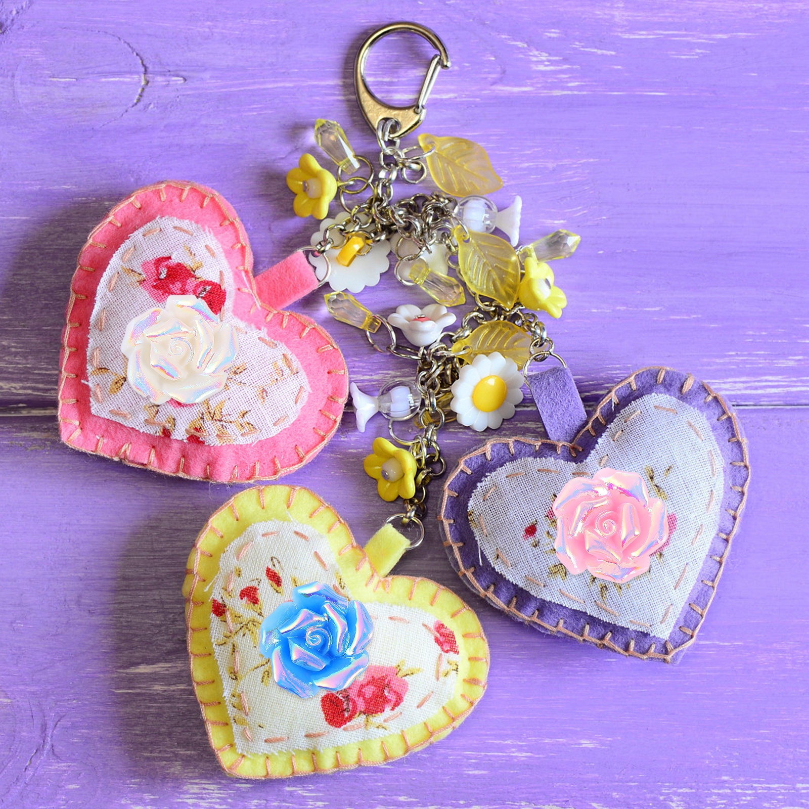 20Pcs Rose Flower Accessories  - Craft Embellishment ulasan dan harga