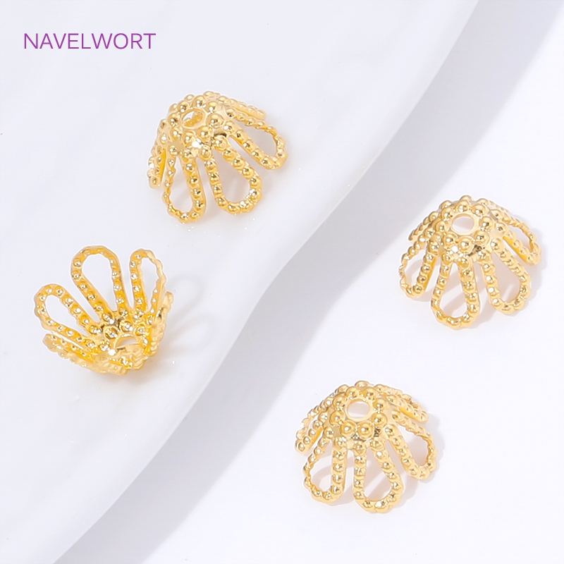 18K Gold Plated Spacer Beads C - Embellishment Crafts ulasan dan harga