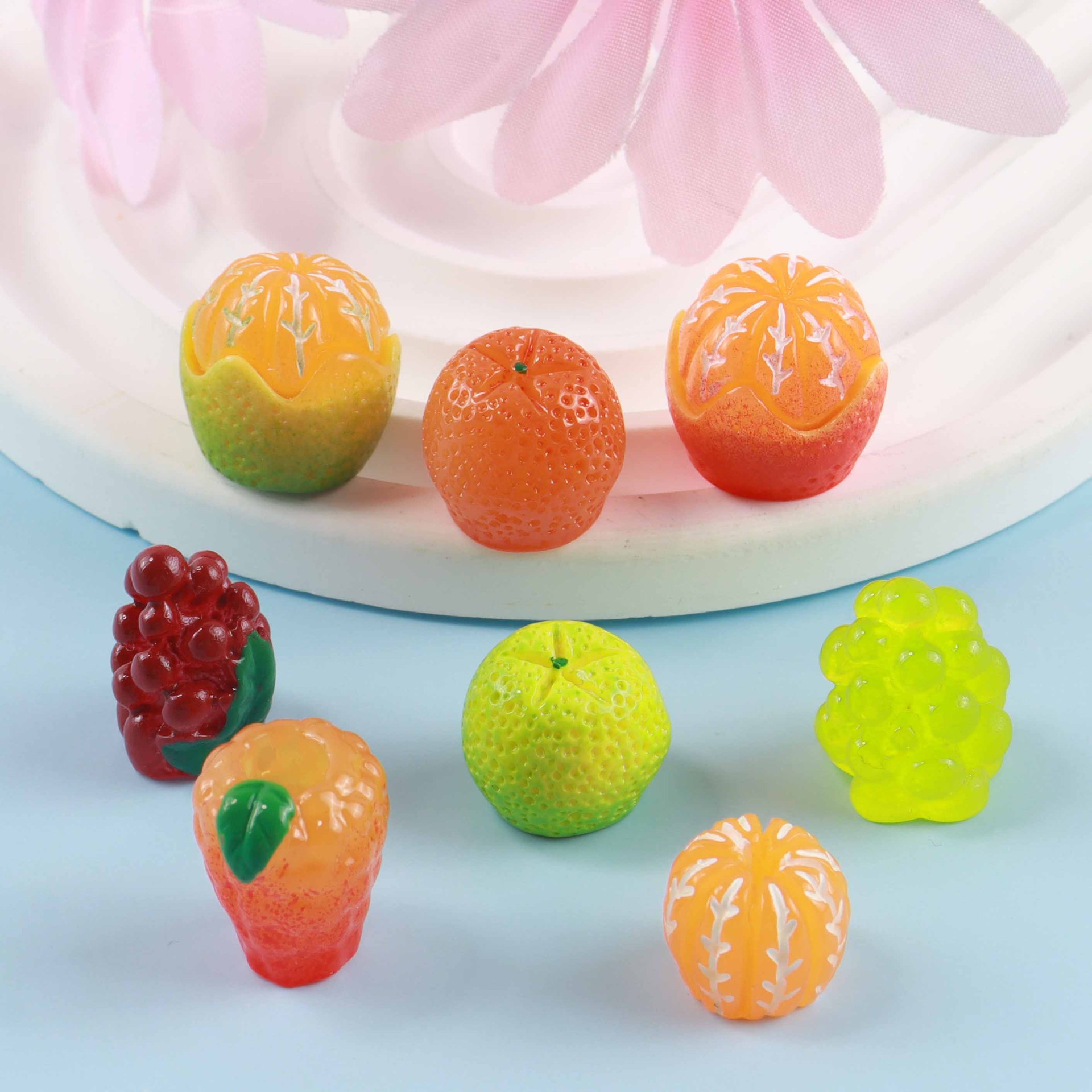 10pcs Diy Mini Resin Orange Fr - Christmas Craft Embellishment ulasan dan harga
