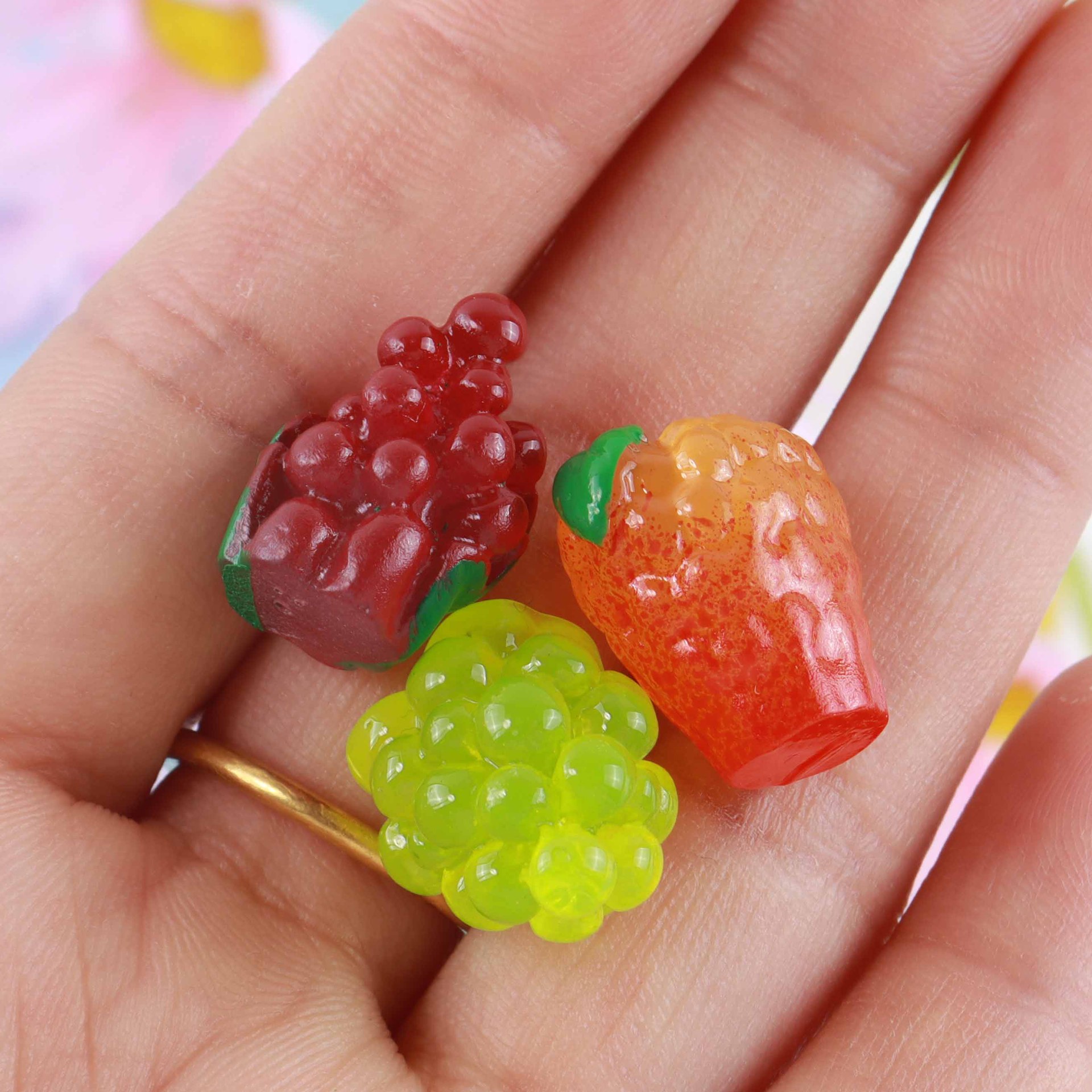10pcs Diy Mini Resin Orange Fr - Christmas Craft Embellishment ulasan dan harga