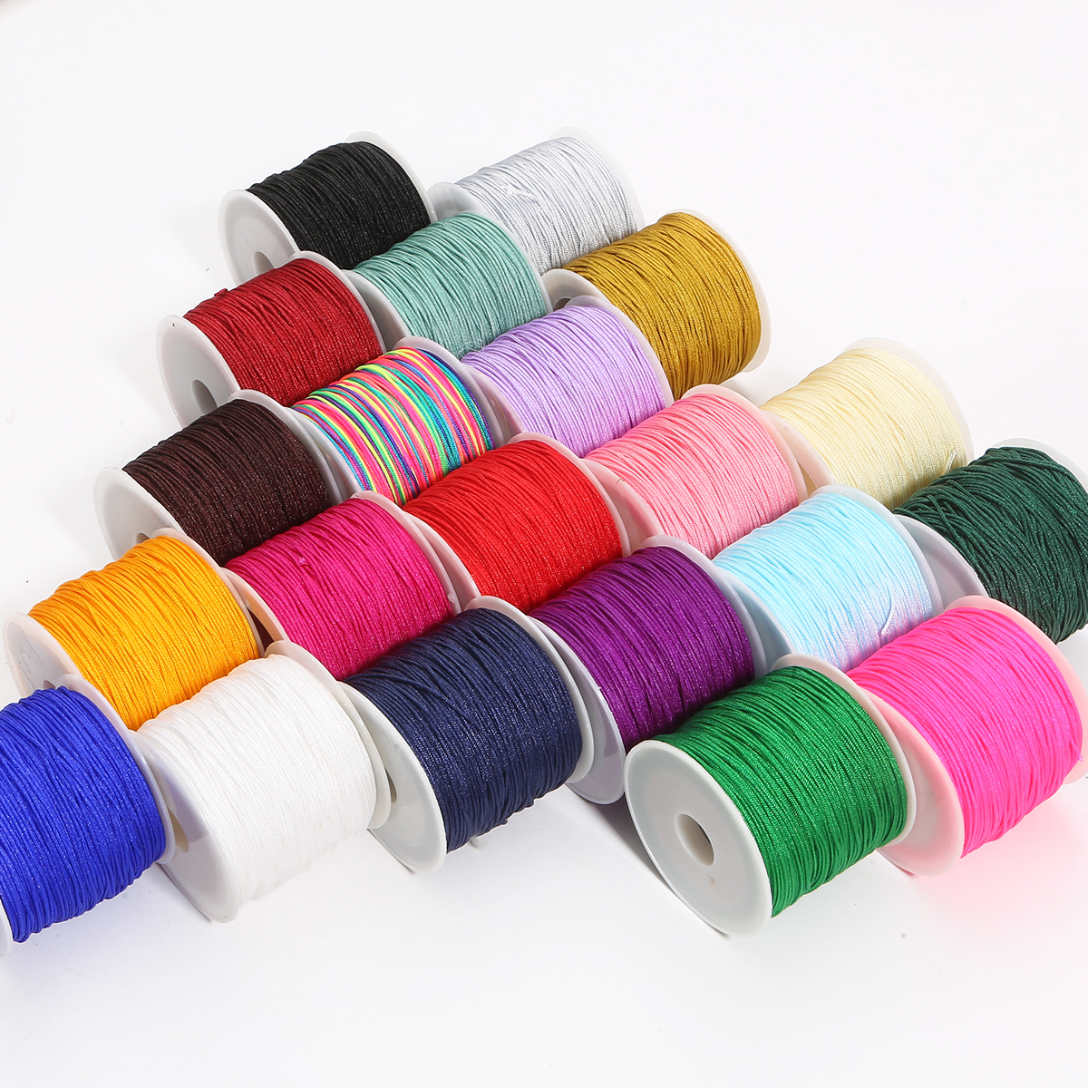 0.8mm 45m Crafts Nylon Cord Fo - Beaded Trim Fringe ulasan dan harga