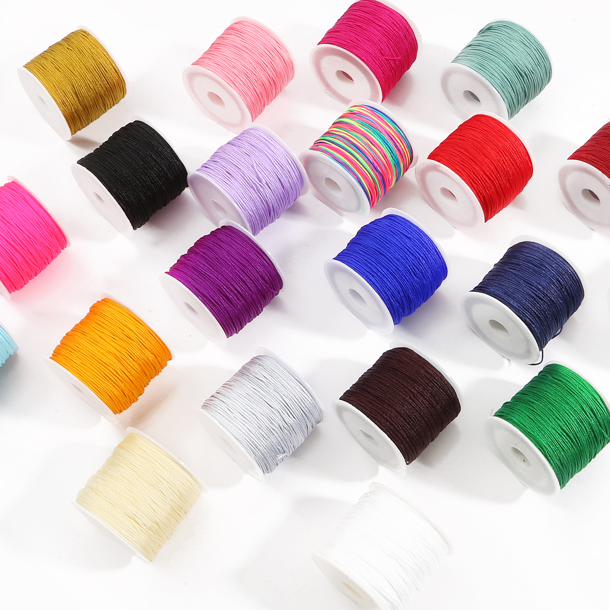 0.8mm 45m Crafts Nylon Cord Fo - Beaded Trim Fringe ulasan dan harga