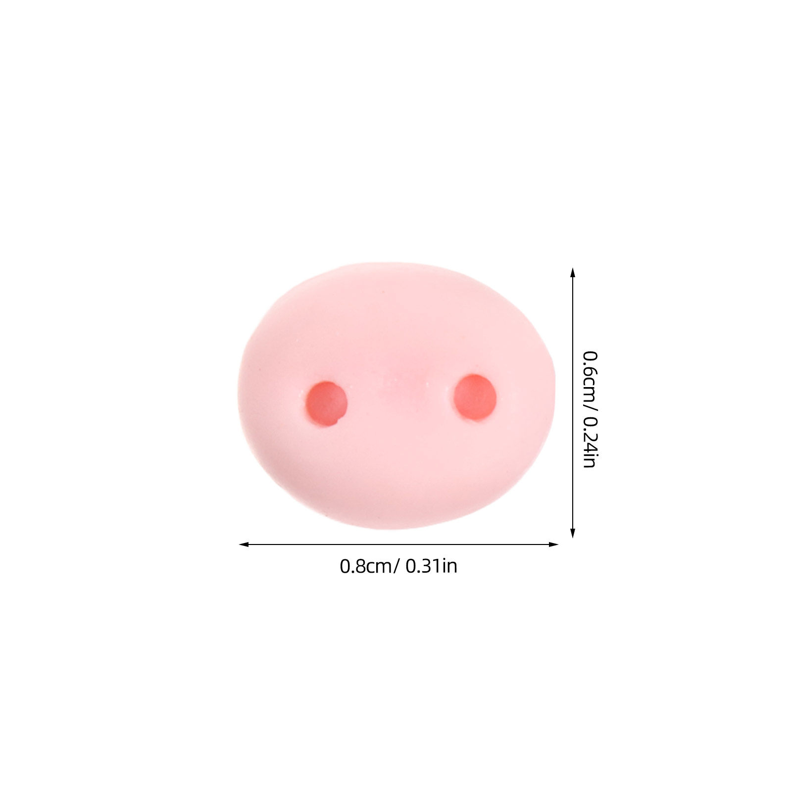 100Pcs Resin Pig Noses Craft E - Embellishment Glue Craft ulasan dan harga