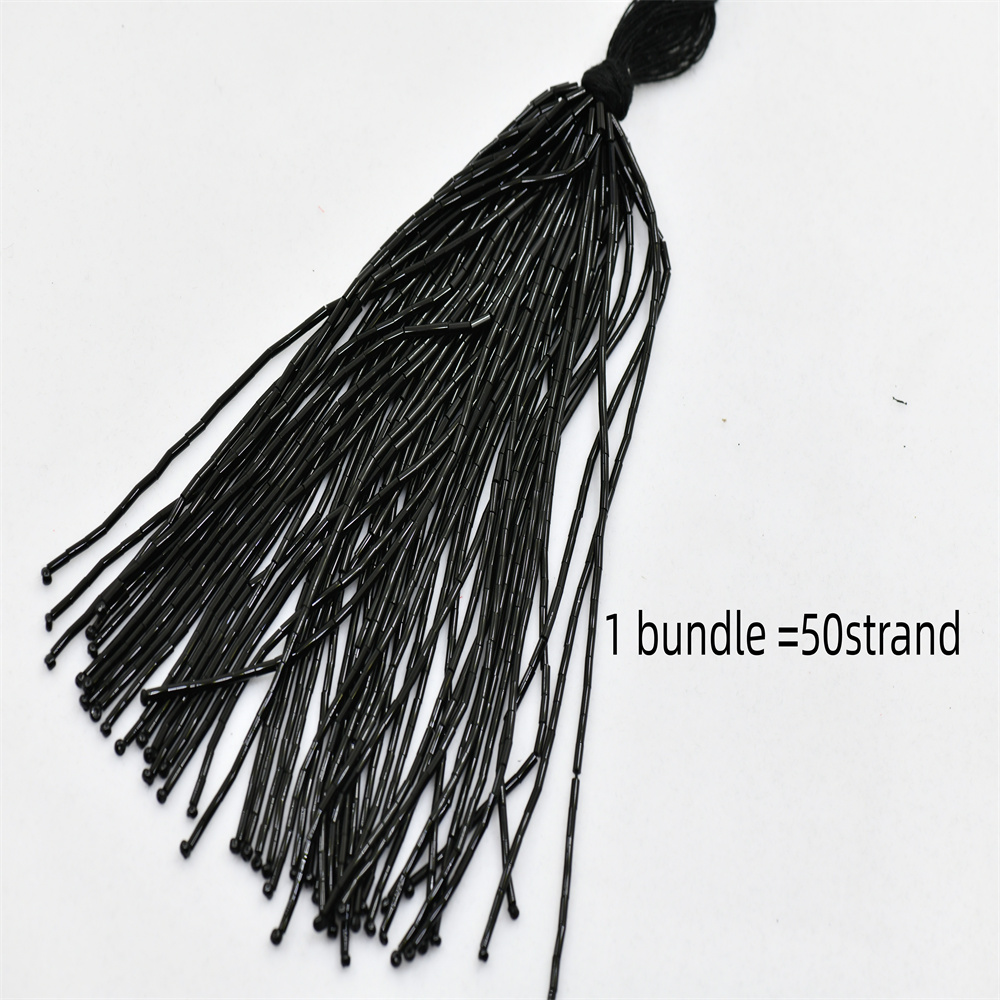 15cm wide 1 bundle gold silver - Beaded Trim Fringe ulasan dan harga