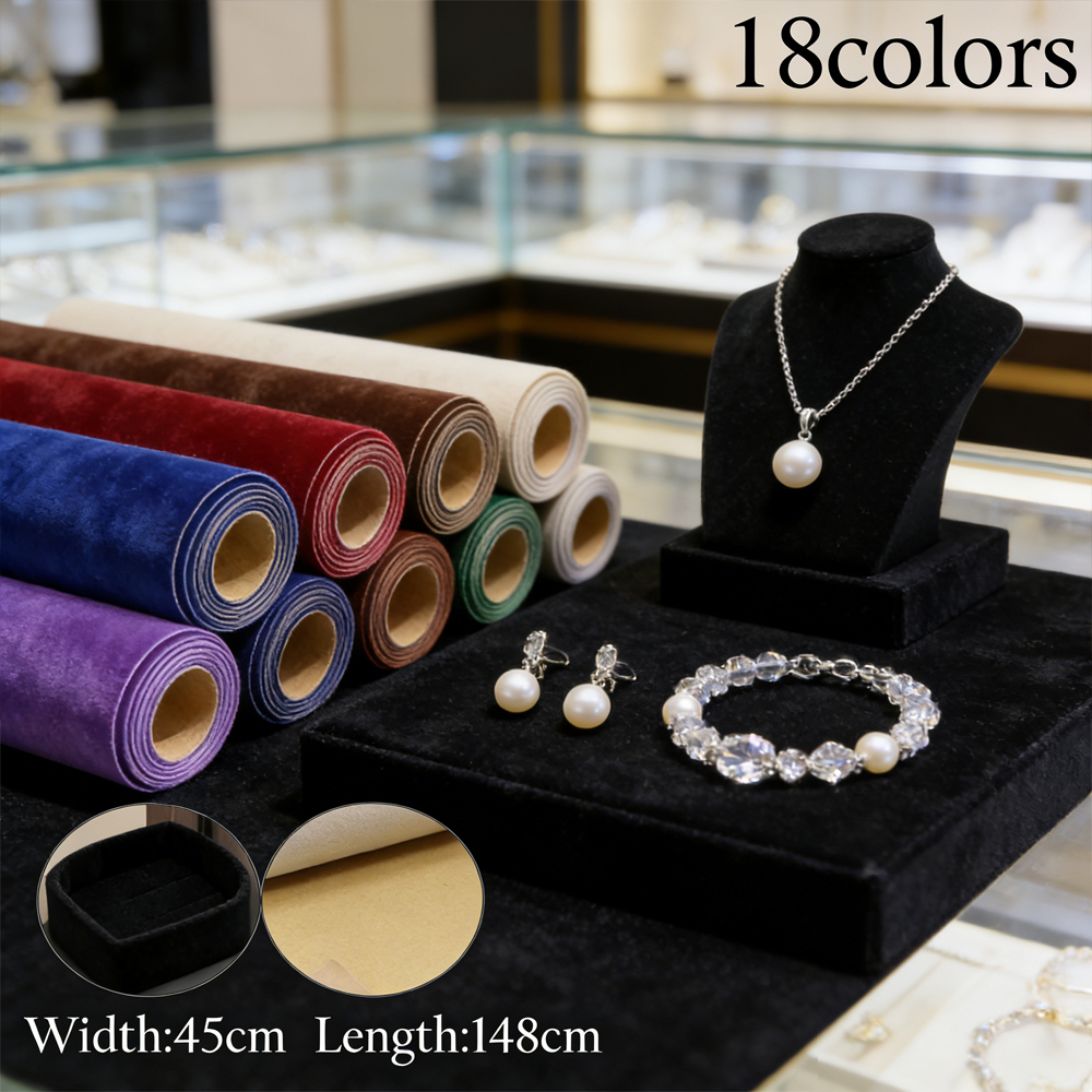 1 Roll 45 X 148cm Self-adhesiv - Velvet Ribbon Roll ulasan dan harga