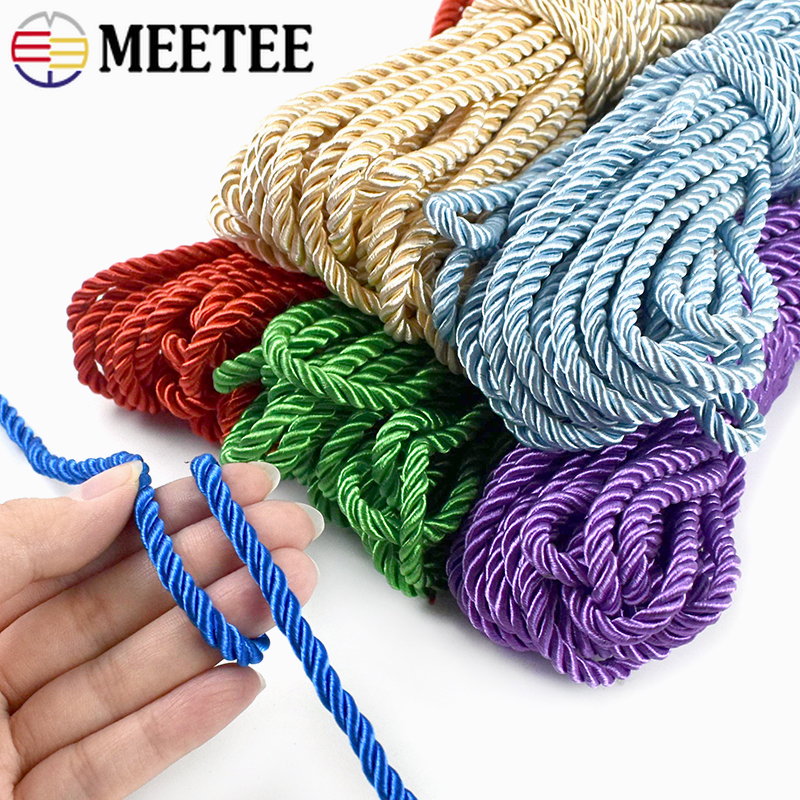 10/20M 5mm 3 Strand Twisted Ny - Cord Trim Twisted ulasan dan harga