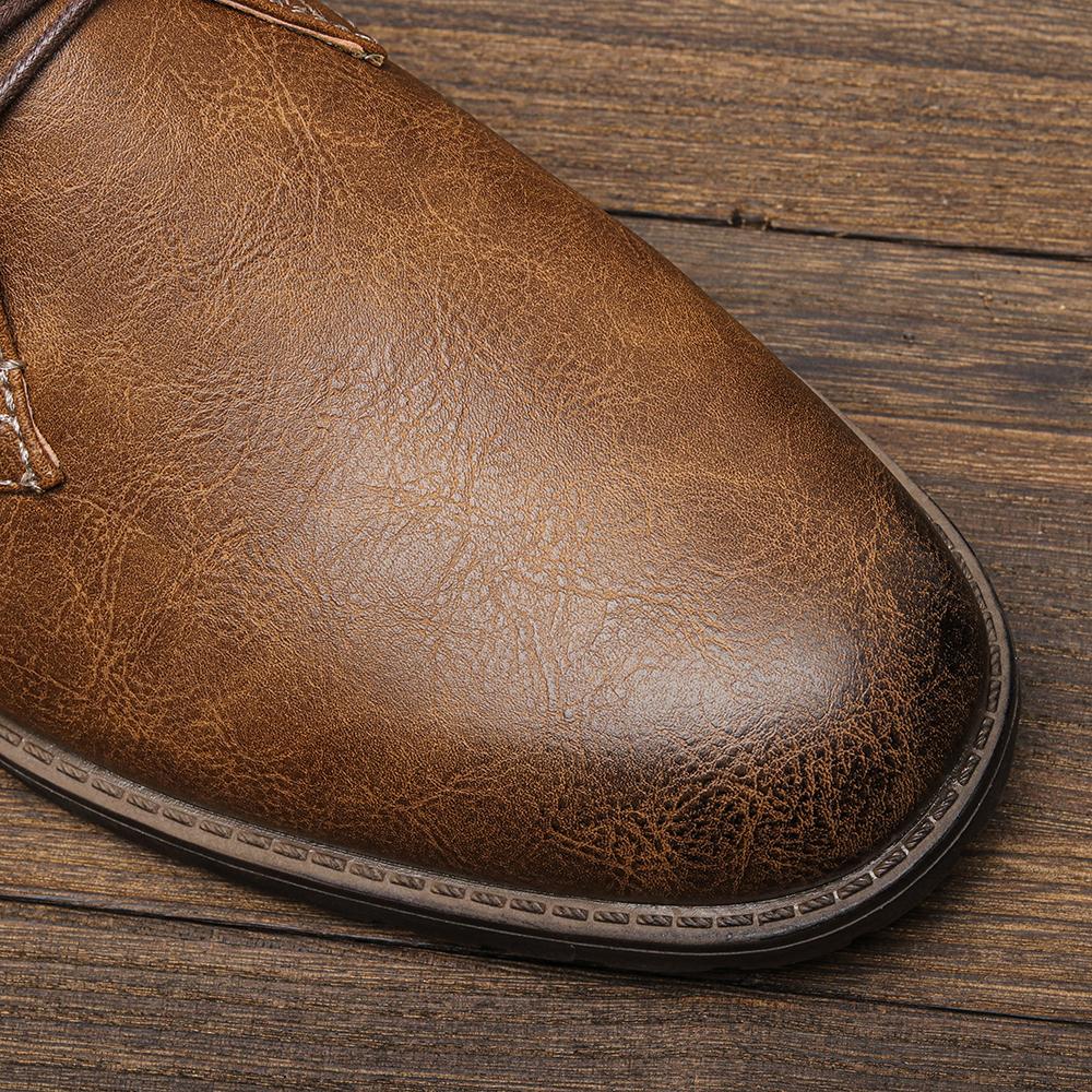 Boots Men Brand Retro Comforta - Guipure Lace Panel ulasan dan harga