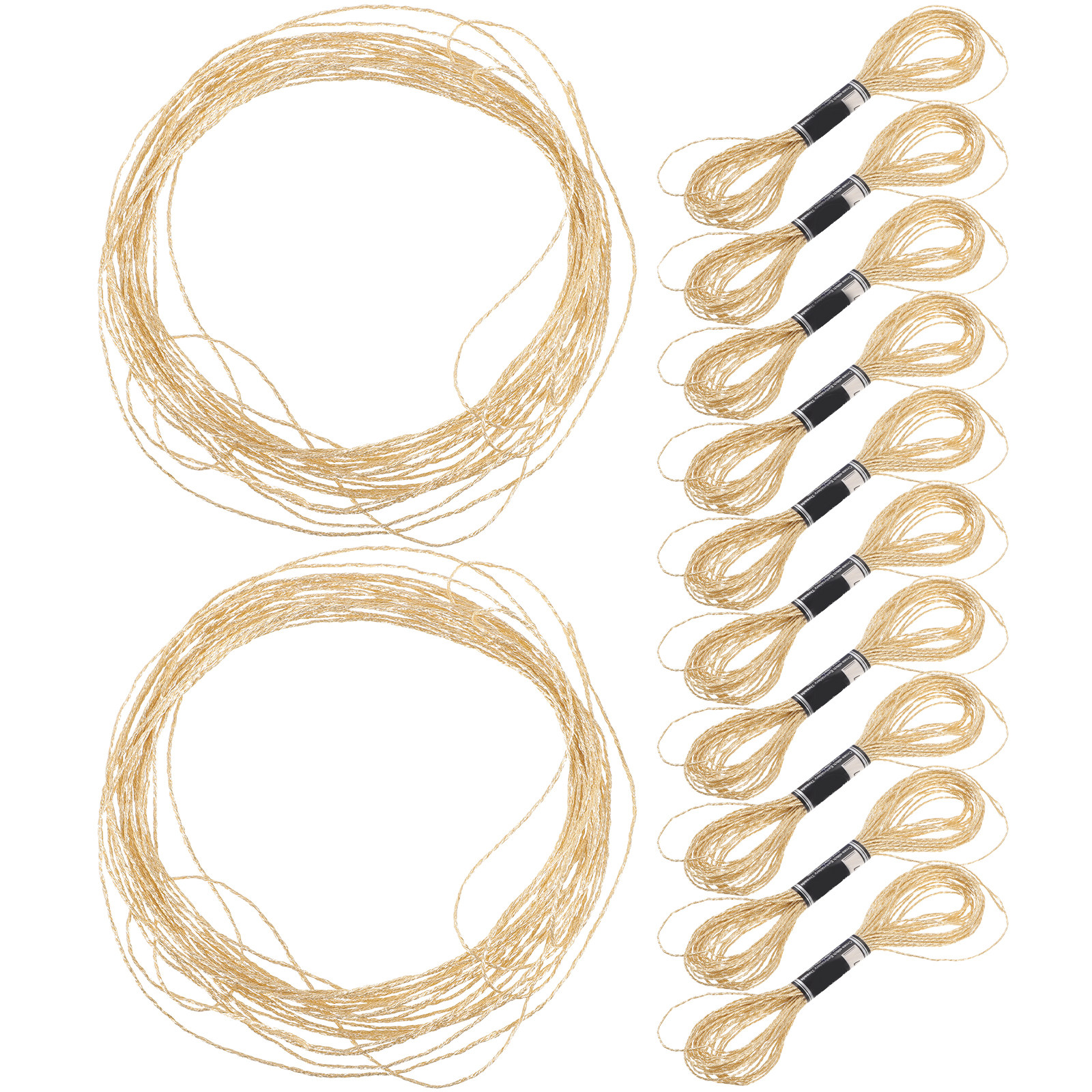12Pcs Shimmering Metallic Embr - Craft Embellishment ulasan dan harga