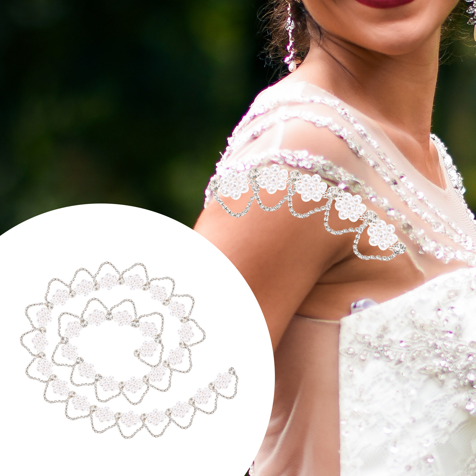 Premium Rhinestone Pearl Chain - Craft Embellishment ulasan dan harga