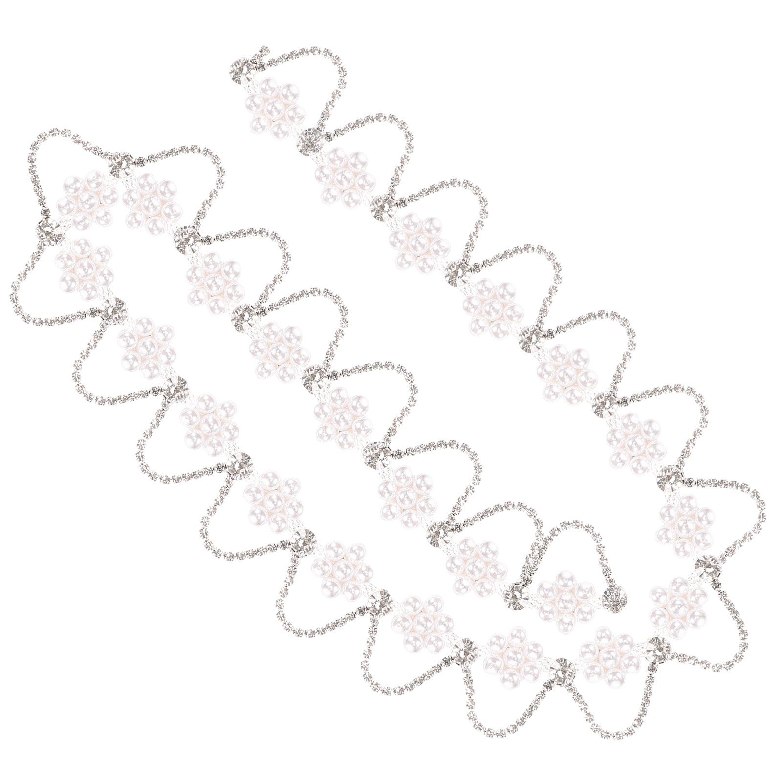 Premium Rhinestone Pearl Chain - Craft Embellishment ulasan dan harga