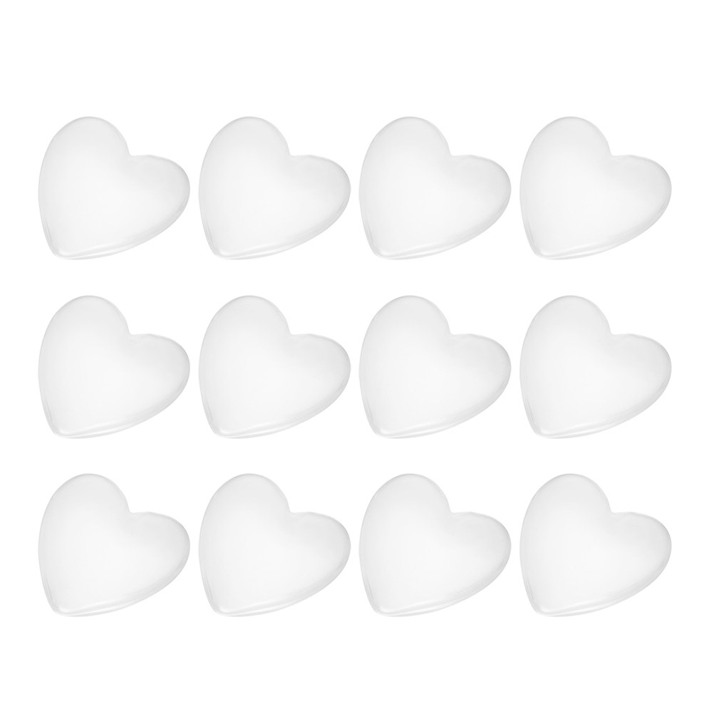 100Pcs Heart Shaped Glass Stic - Craft Embellishment ulasan dan harga