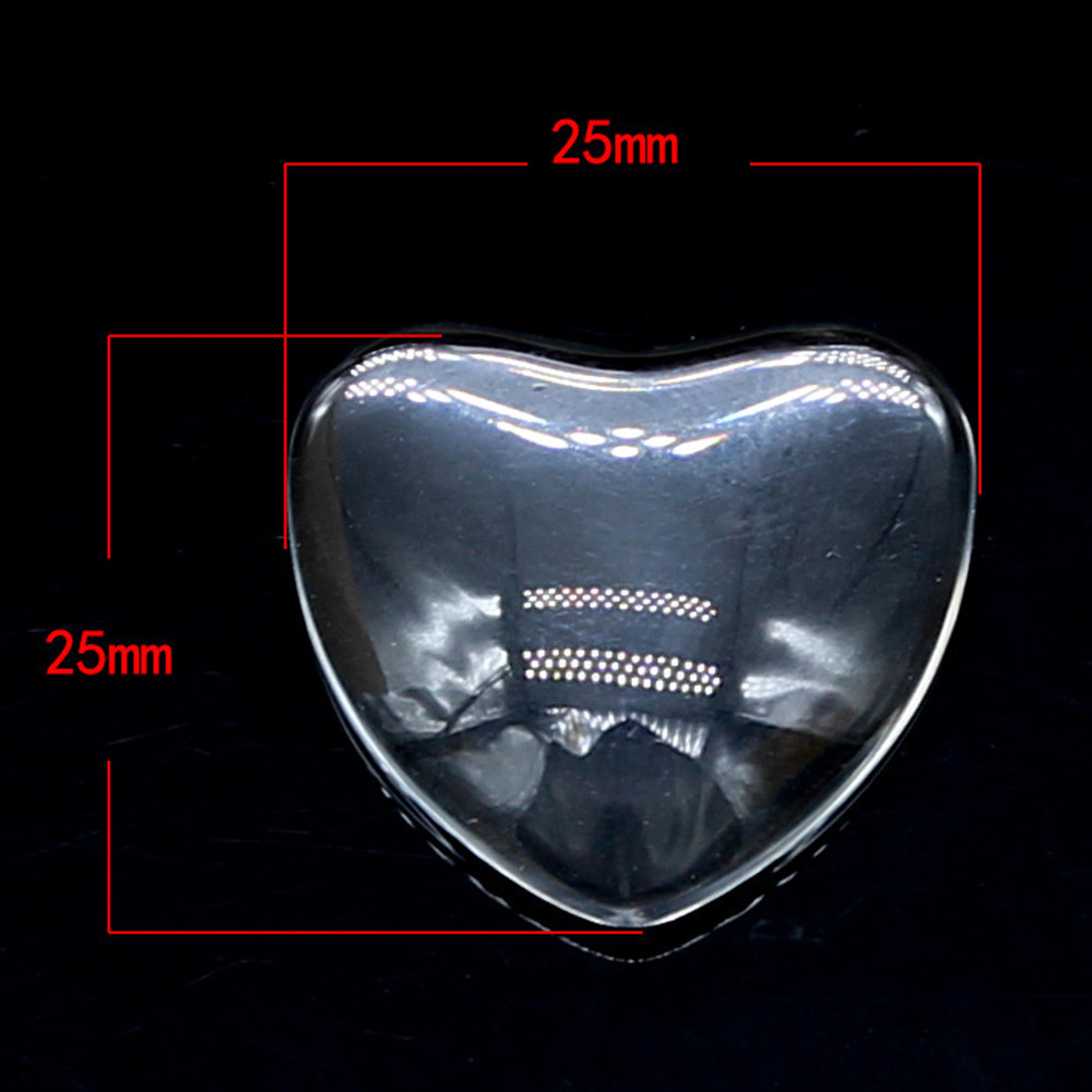 100Pcs Heart Shaped Glass Stic - Craft Embellishment ulasan dan harga