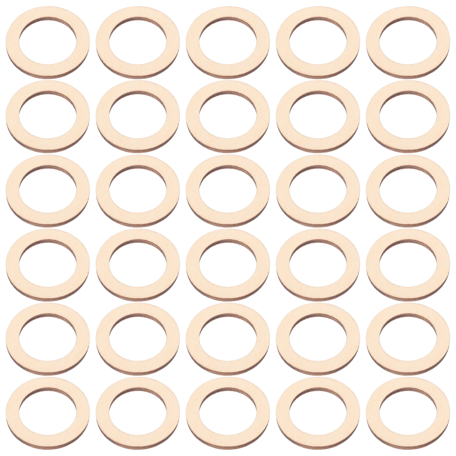 100Pcs Round Wooden Embellishm - Christmas Craft Embellishment ulasan dan harga