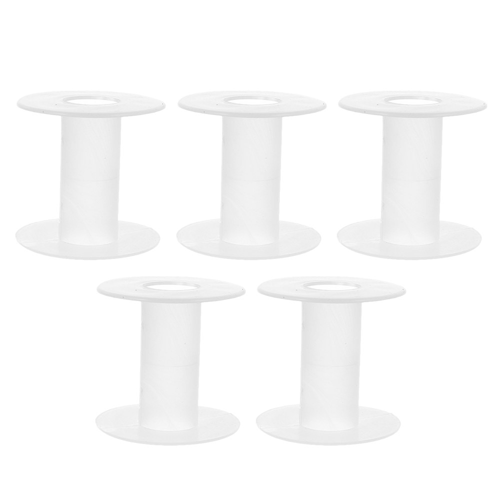 5Pcs Plastic Empty Thread Spoo - Embroidery Craft ulasan dan harga