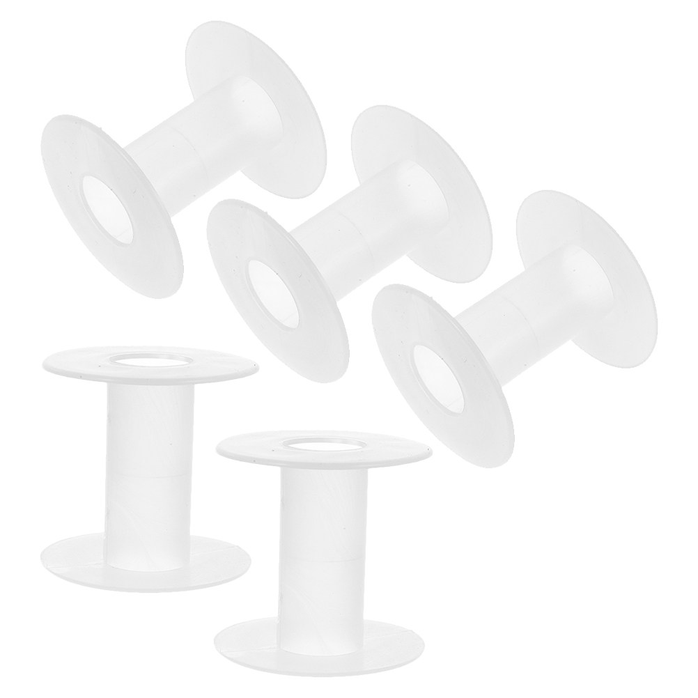 5Pcs Plastic Empty Thread Spoo - Embroidery Craft ulasan dan harga