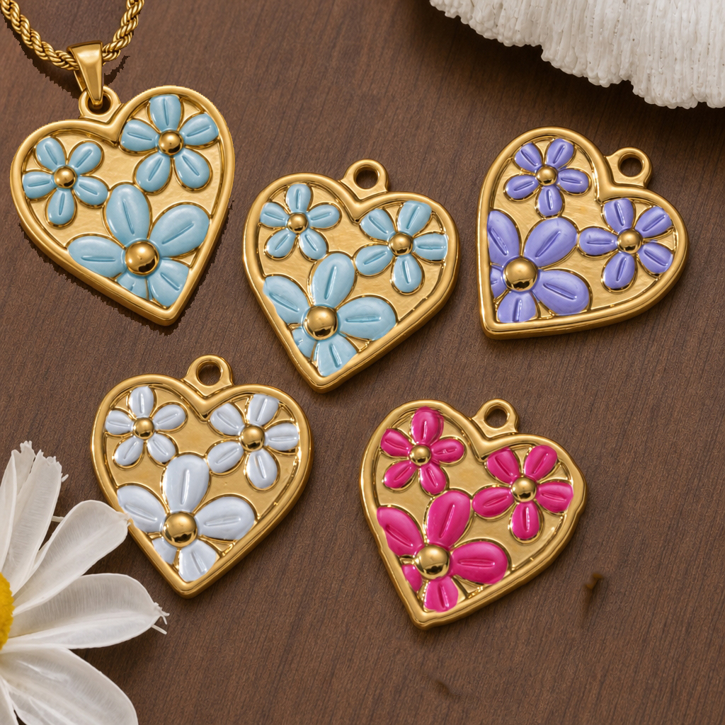 2pcs Stainless Steel Enamel He - Embellishment Crafts ulasan dan harga