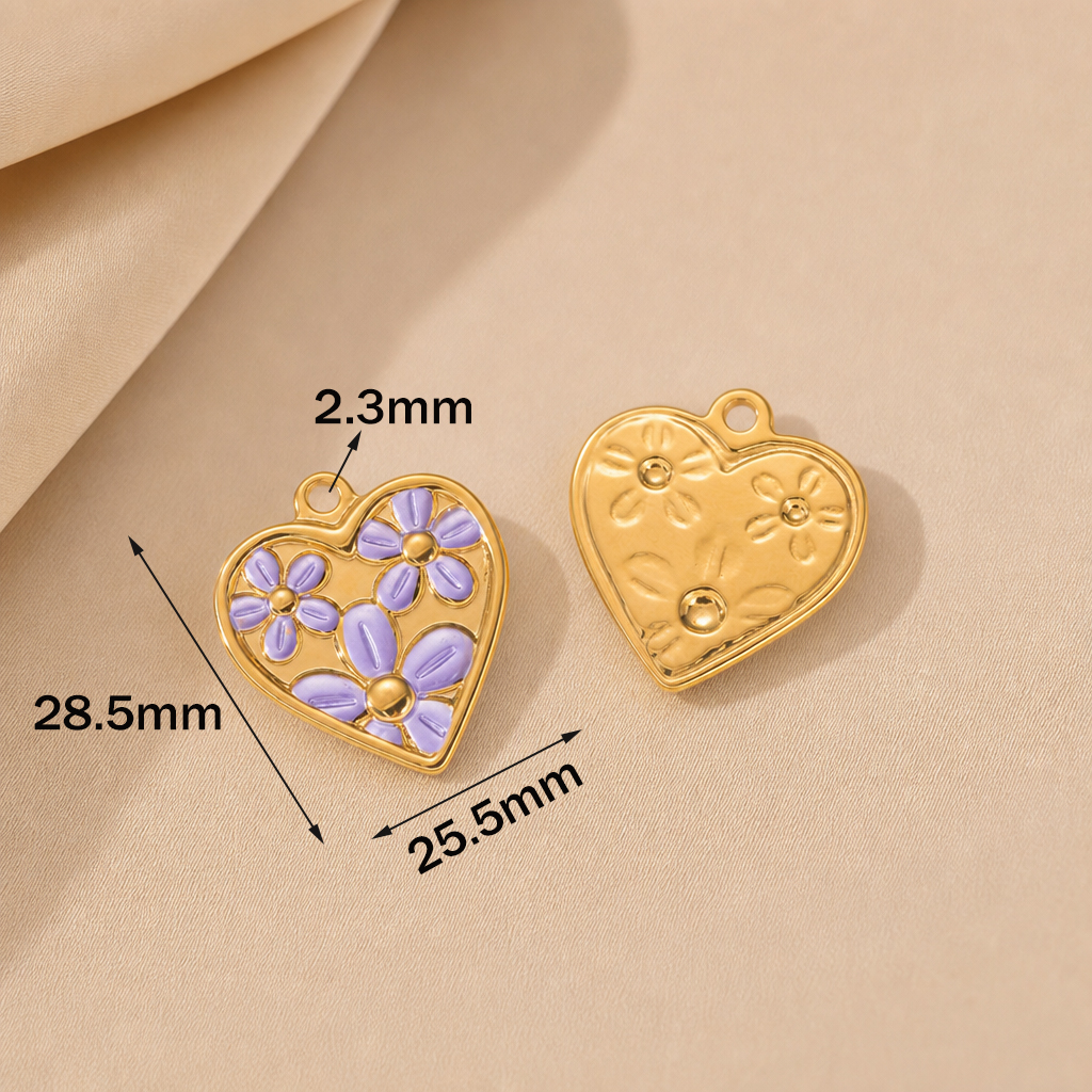 2pcs Stainless Steel Enamel He - Embellishment Crafts ulasan dan harga