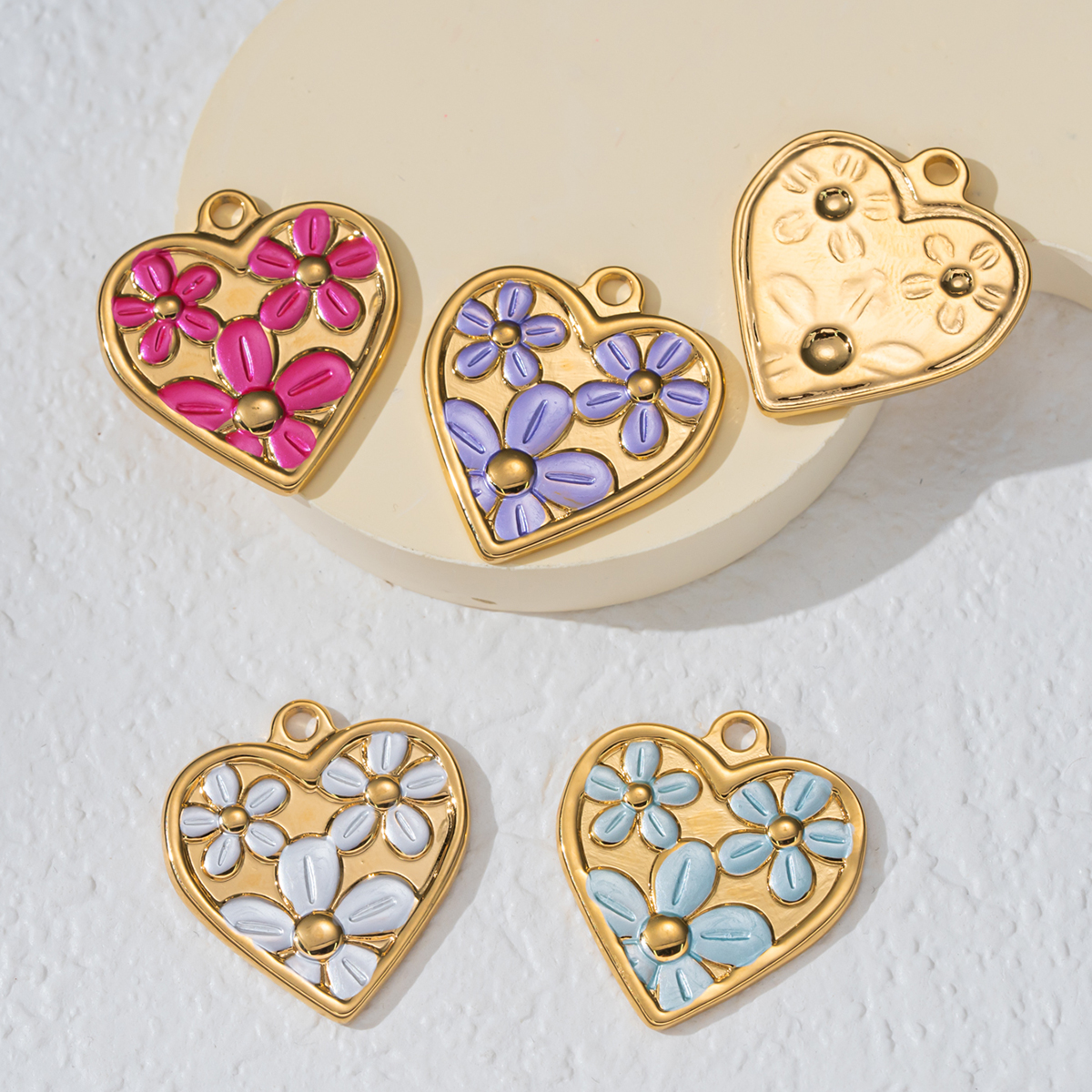 2pcs Stainless Steel Enamel He - Embellishment Crafts ulasan dan harga