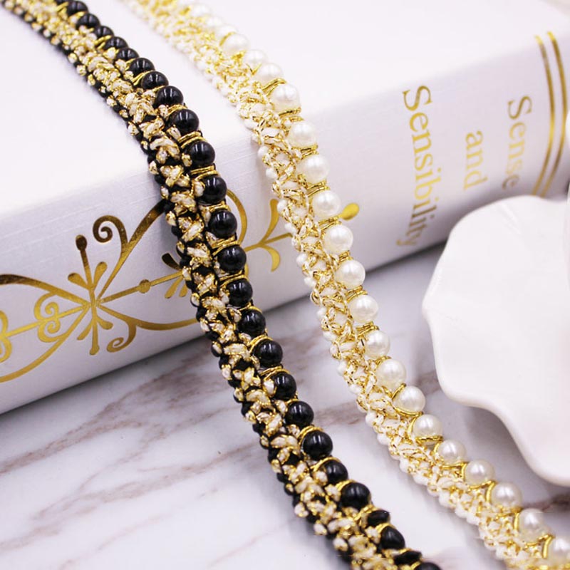 10yards DIY accessories Pearl  - Fringe Ribbon Sewing ulasan dan harga