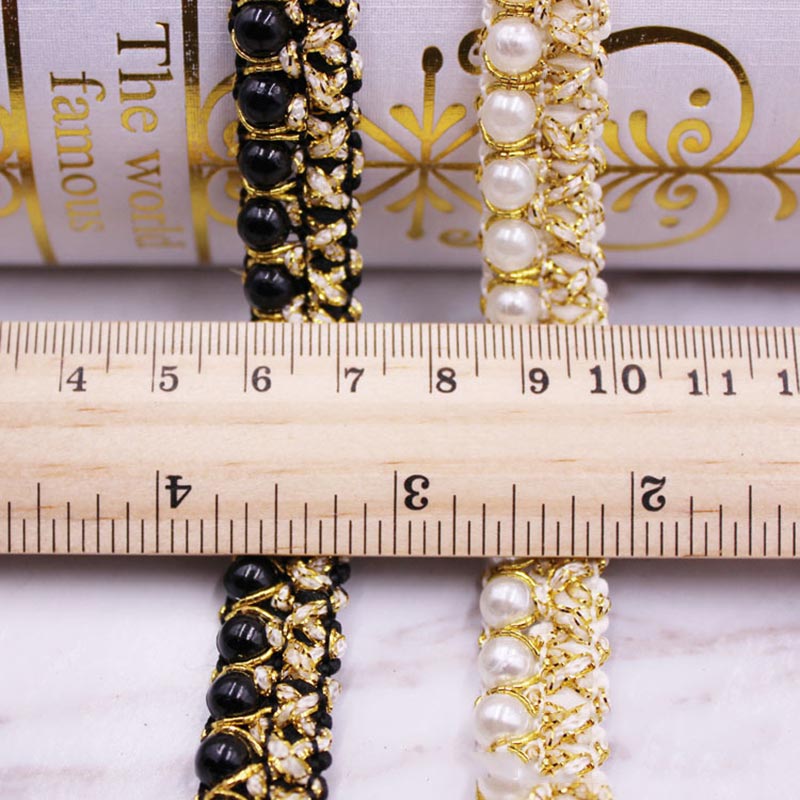 10yards DIY accessories Pearl  - Fringe Ribbon Sewing ulasan dan harga