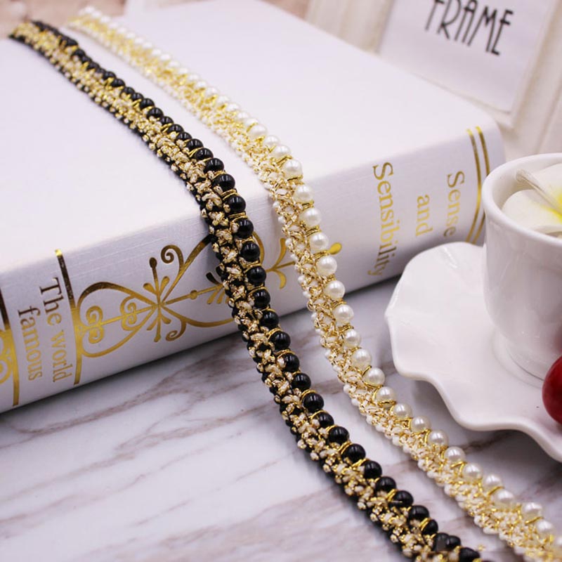 10yards DIY accessories Pearl  - Fringe Ribbon Sewing ulasan dan harga