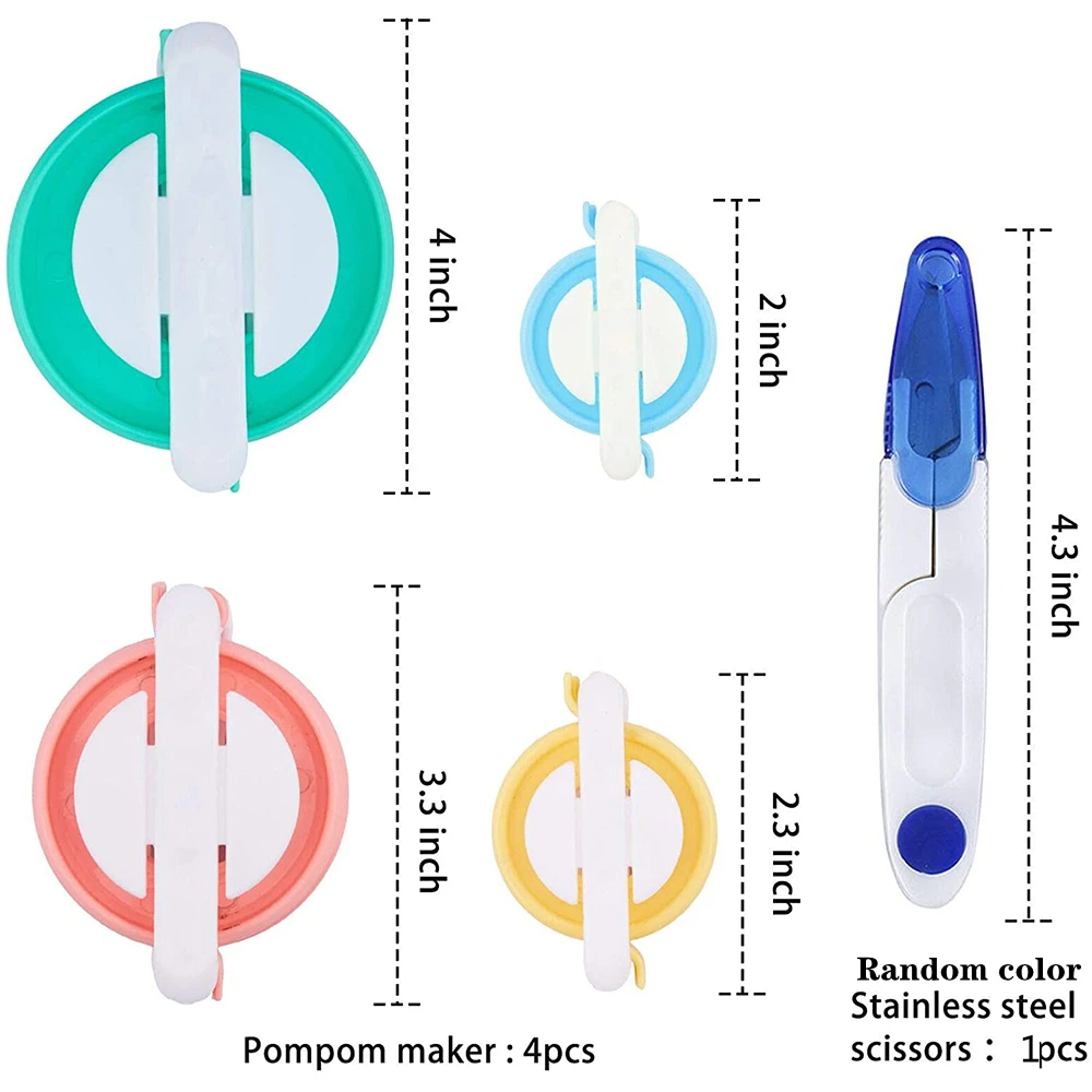 Pom-pom Maker 4 Sizes Pompom M - Pom Pom Maker Tool ulasan dan harga