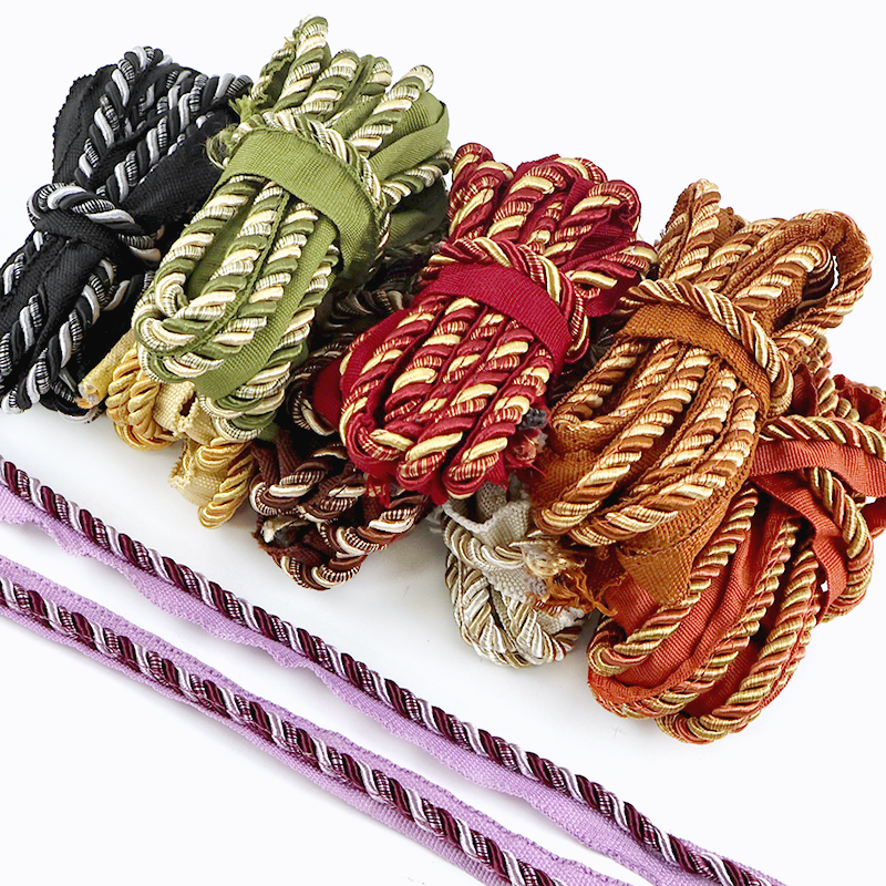 6/12M 6mm Two Tone Twisted Cor - Cord Trim Twisted ulasan dan harga