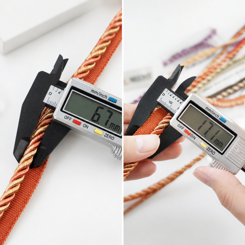 6/12M 6mm Two Tone Twisted Cor - Cord Trim Twisted ulasan dan harga
