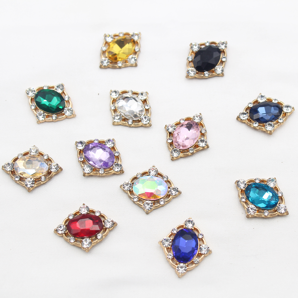 10Pcs Vintage Crystal Sew on C - Craft Embellishment ulasan dan harga