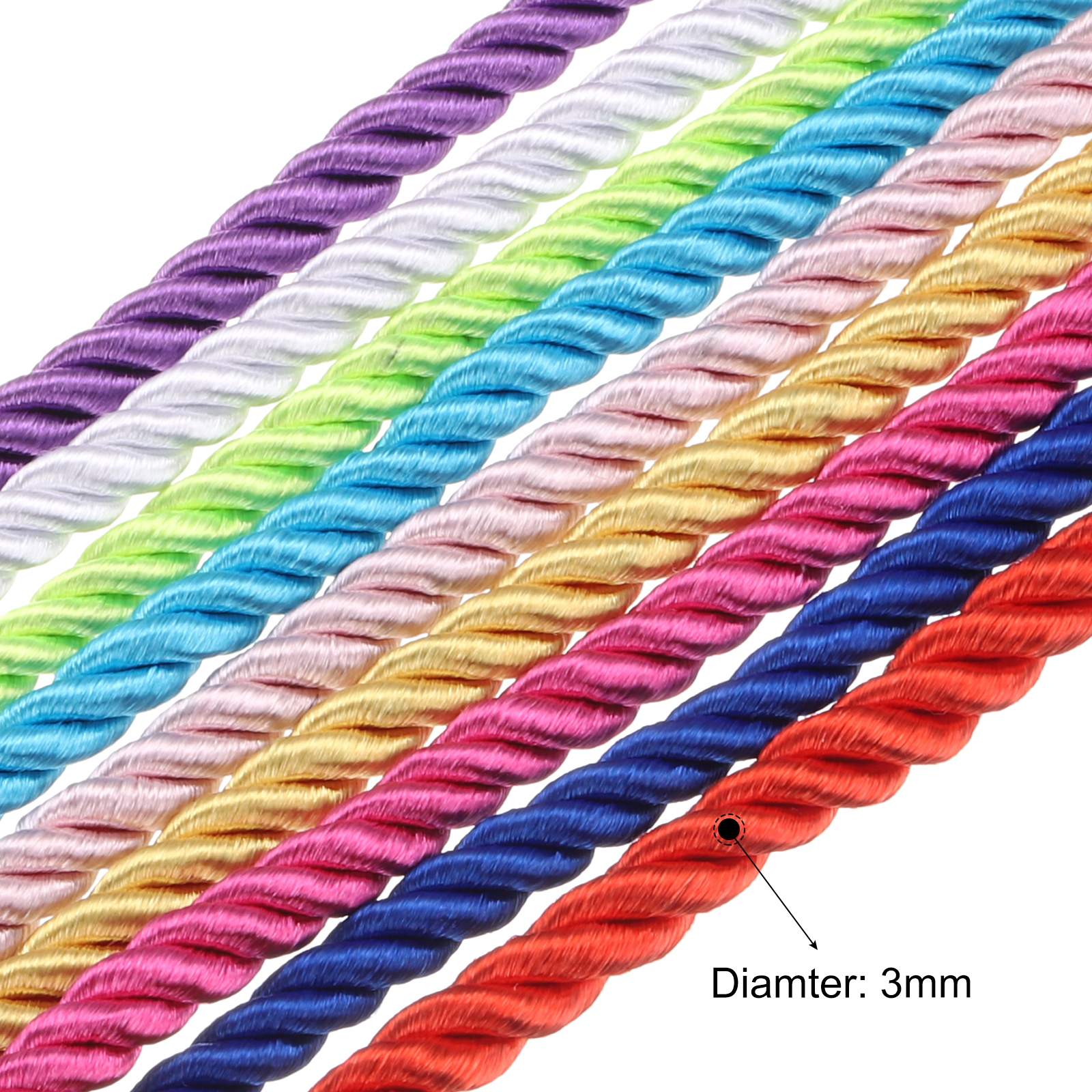 Uxcell Twisted Cord Trim 5 Yar - Cord Trim Twisted ulasan dan harga