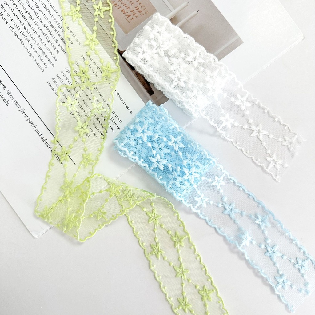 Mesh Lace Trim Ribbon Breathab - Lace Ribbon Trim ulasan dan harga
