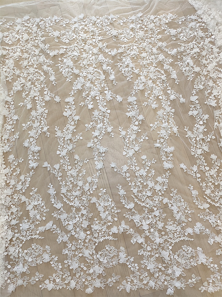 Ivory 3D Floral Hand Beaded La - Craft Embellishment ulasan dan harga