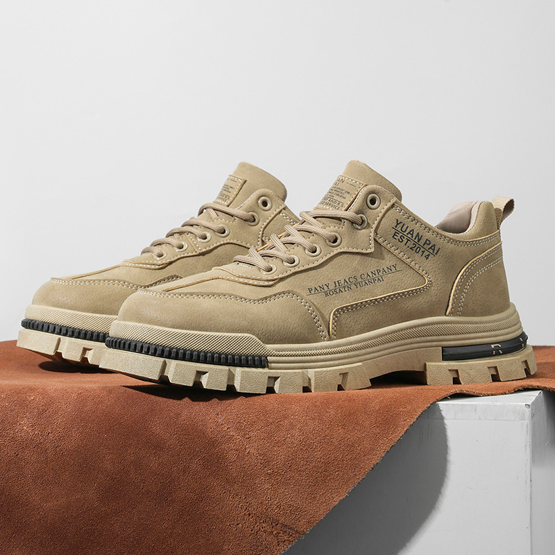 Men's Thick Sole Work Boots No - Guipure Lace Panel ulasan dan harga