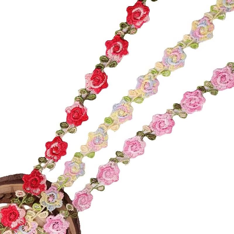 1/3/5Y Colorful Plum Bossom Fl - Lace Ribbon Trim ulasan dan harga