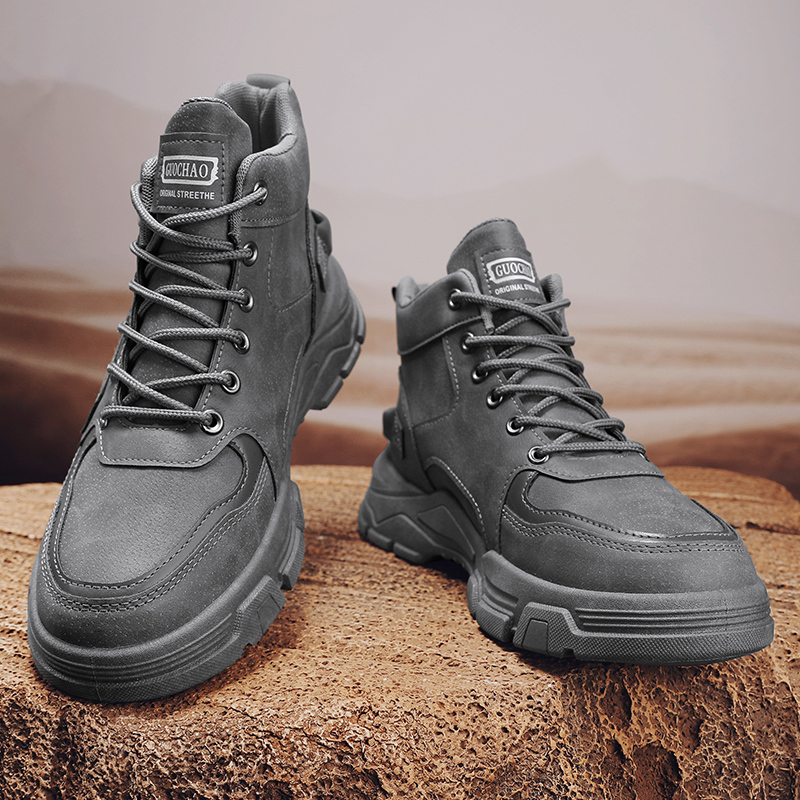 Men High Top Chunky Platform W - Guipure Lace Panel ulasan dan harga