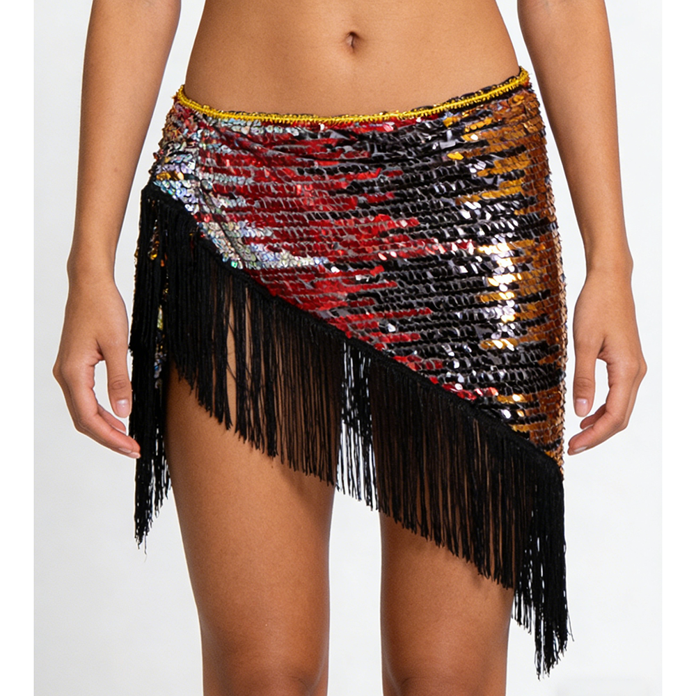 Women's Sequins Belly Dance Hi - Tassel Fringe Trim ulasan dan harga