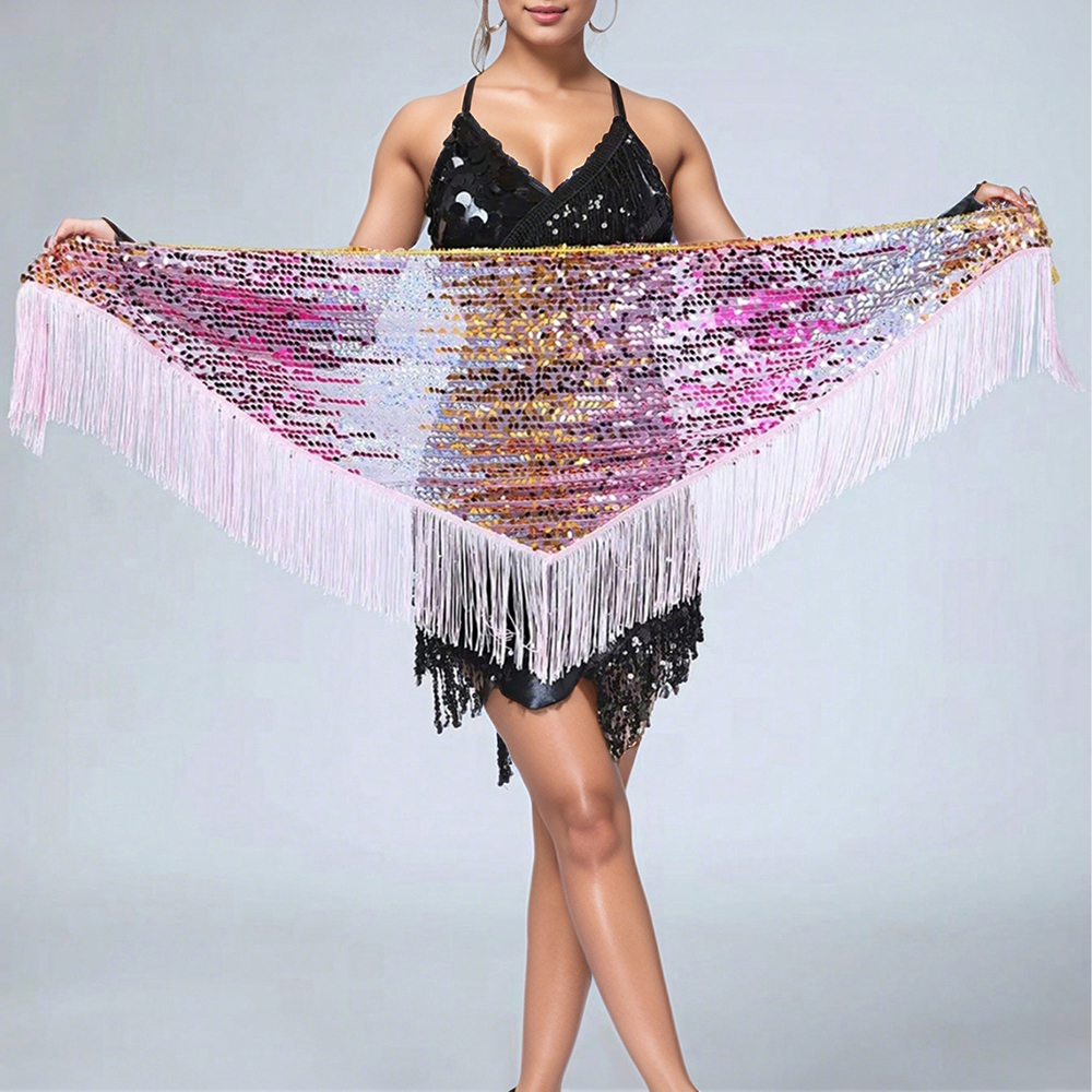 Women's Sequins Belly Dance Hi - Tassel Fringe Trim ulasan dan harga